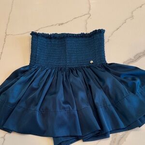 NATURAL LIFE Teal Smocked Top